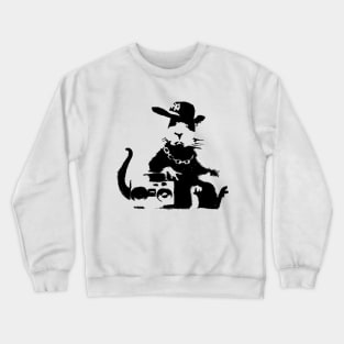 Banksy ghetto blaster Crewneck Sweatshirt